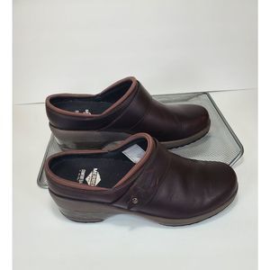 Merrell Valetta Pro Slip On Clog Work Shoe Brown J099344 Women's Size 7